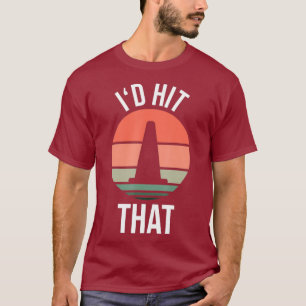 Camiseta ID Golpeó Eso - Diseño Autocross de Guay con cono