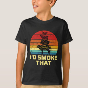 Camiseta Id Grill Que Retro Bbq Barbecue Grill Meat Lover