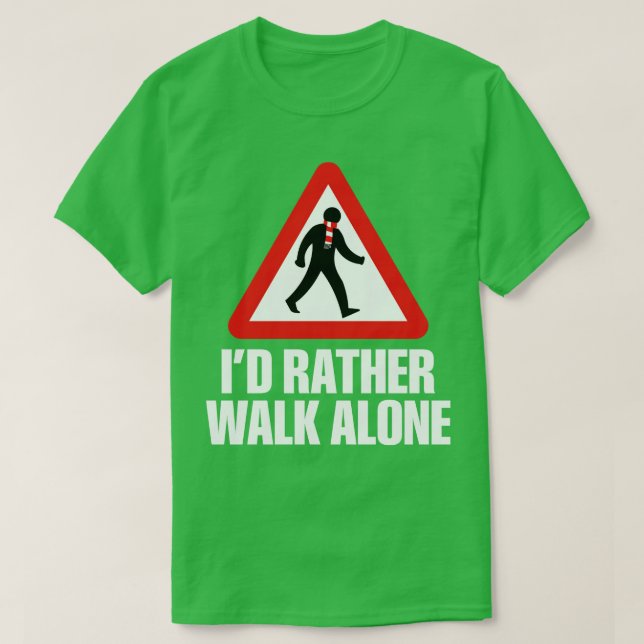 Camiseta Id Más Bien Caminar Solo ARS blanco (Diseño del anverso)