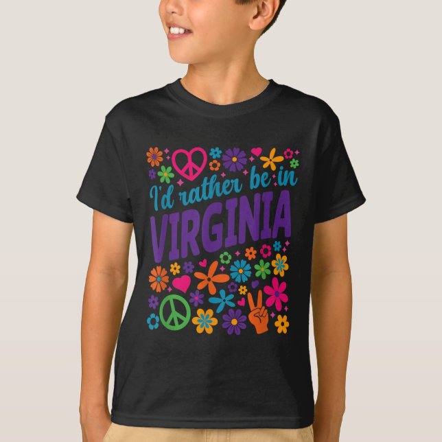 Camiseta I'd Rather Be In Virginia  (Anverso)