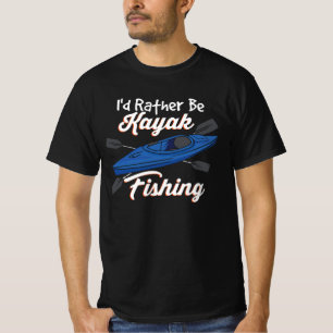 Camiseta I'd Rather Be Kayak Fishing
