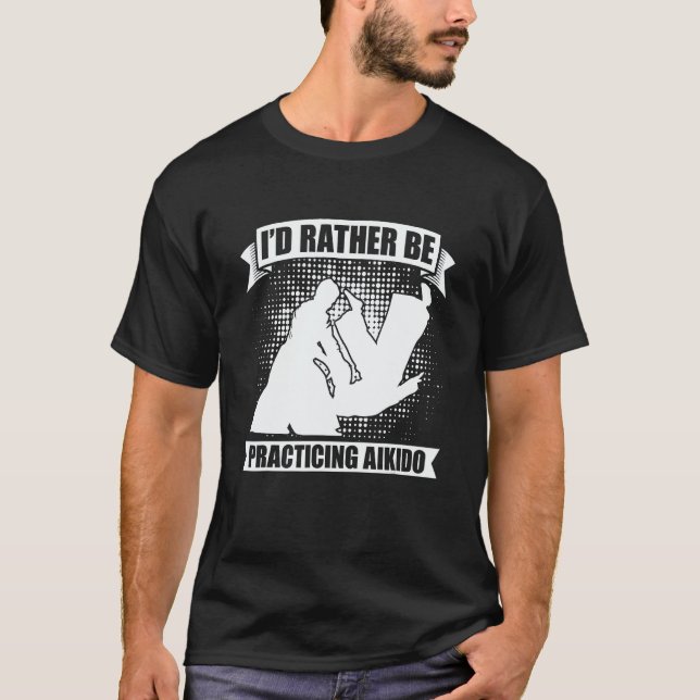 Camiseta I'd Rather Be Practicing Martial Samurai Fighter A (Anverso)
