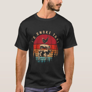 Camiseta Id Smoke T Barbecue Chef Grillmaster Bbq