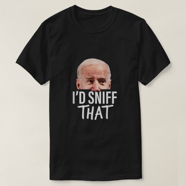 Camiseta Id Sniff Esa Parodia Funny De Anti Joe Biden Tshir (Diseño del anverso)