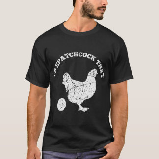 Camiseta Id Spatchcock Ese Chicken Funny Chef Cocina BBQ Gr