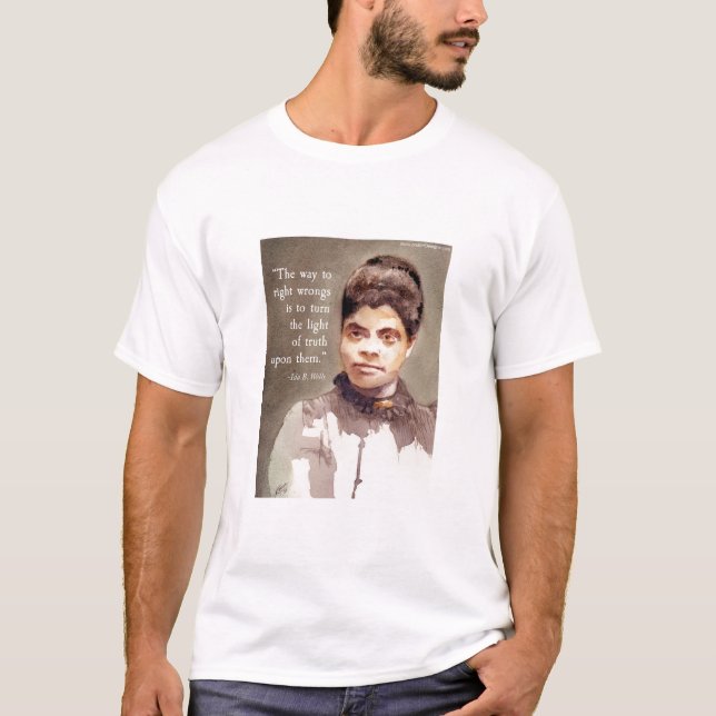 Camiseta Ida B Wells Y cita "Verdad" (Anverso)