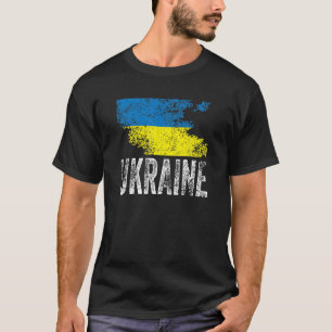 Camiseta Ida de regalo de bandera ucraniana con problemas d