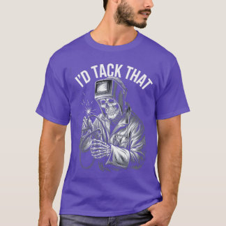 Camiseta Idackhat Esqueleto Divertido Soldador Halloween So