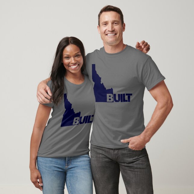 Camiseta Idaho Construido Clásico (Azul oscuro) (Unisexo)