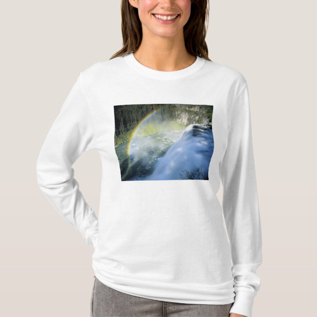 Camiseta Idaho. EE. UU. Arcoíris en la aspersión sobre Uppe (Anverso)