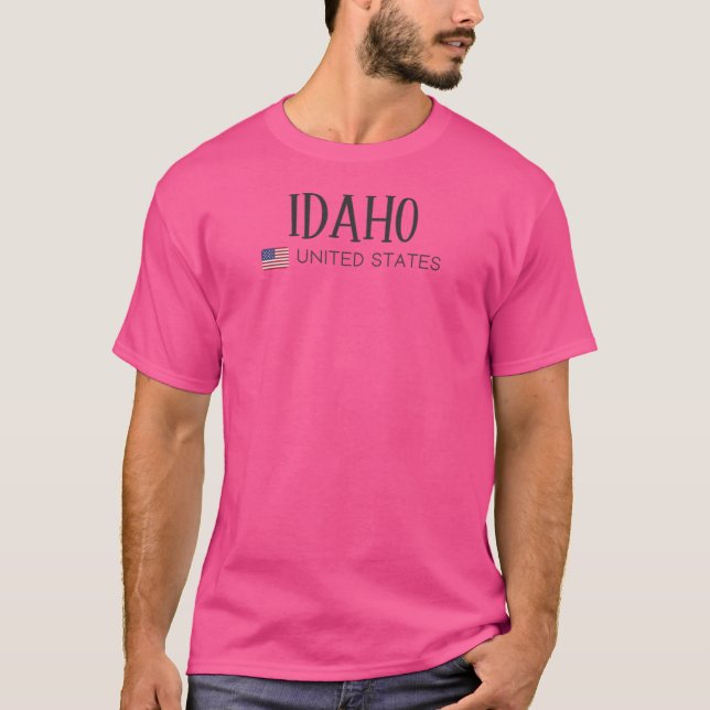 Camiseta Idaho Estados Unidos (Anverso)