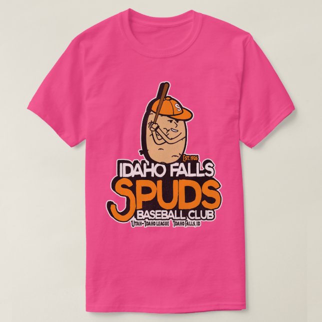 Camiseta Idaho Falls Equipo De Béisbol Spuds (Diseño del anverso)