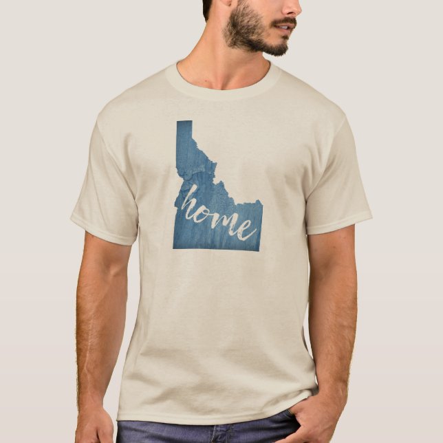 Camiseta Idaho Home Wood Grain (Anverso)