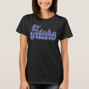 Camiseta Idaho ID Escribir Guión Texto Orgullo Para Mujeres