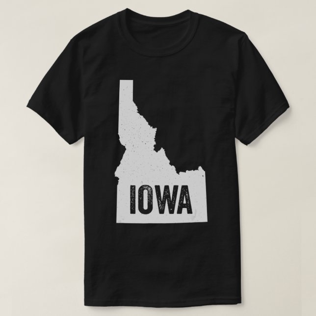 Camiseta Idaho Iowa Idawa Dónde Estás De La Graciosa Geogra (Diseño del anverso)