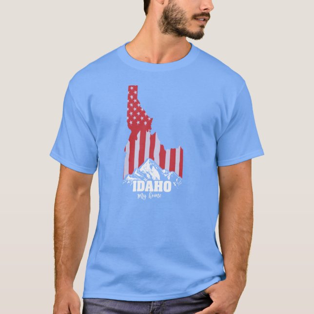 Camiseta Idaho is my home for Idaho Lover Idaho Travel Gift (Anverso)