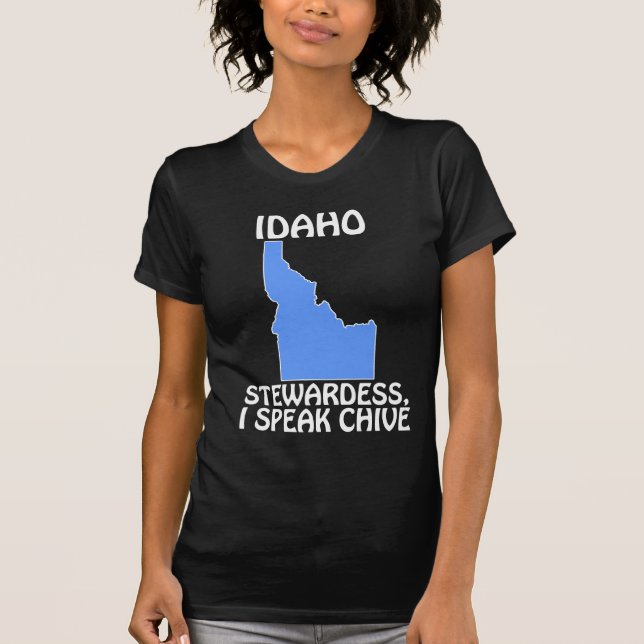 Camiseta Idaho - Las azafatas, hablo chive (Anverso)