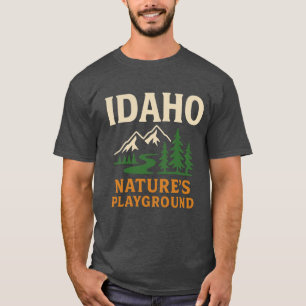 Camiseta Idaho Natures Playground Idaho Senderismo Tamaño g