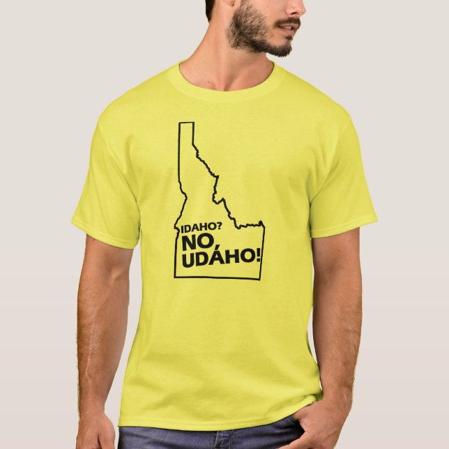 Camiseta Idaho ningún, Udaho (Anverso)