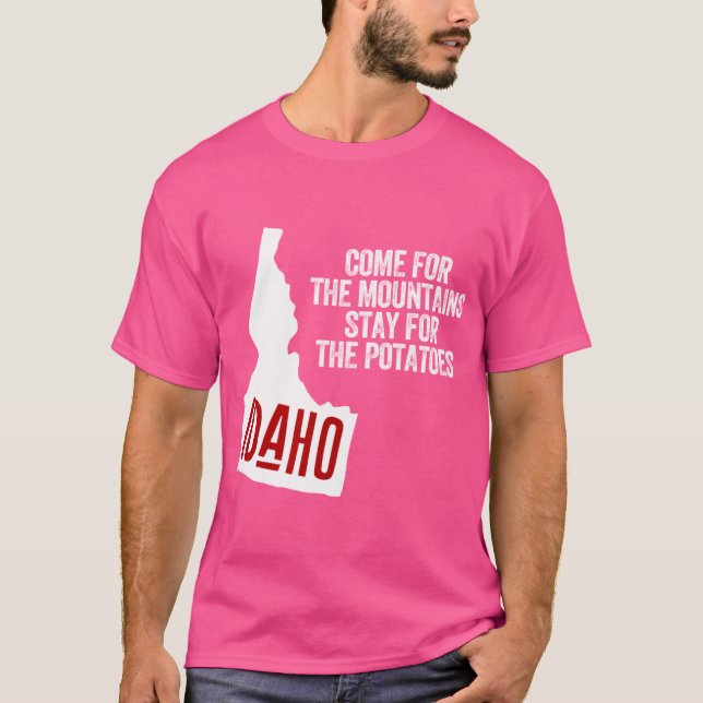 Camiseta IDAHO POTATOES state USA pride United States Overs (Anverso)