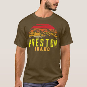 Camiseta Idaho Preston Vintage Mountains Hiking Wildlife Id