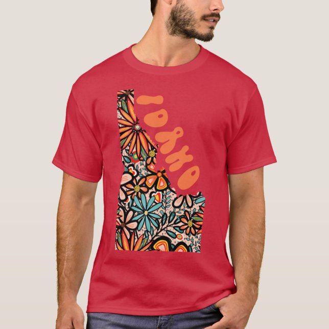 Camiseta Idaho State Design Artist Designed Illustration Fe (Anverso)
