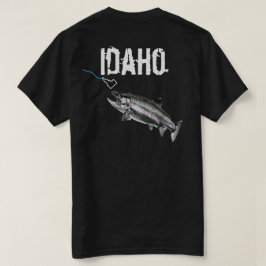 CAMISETA IDAHO STEELHEAD -AQUÍ PESCADO PESQUERO- GOLPEANDO