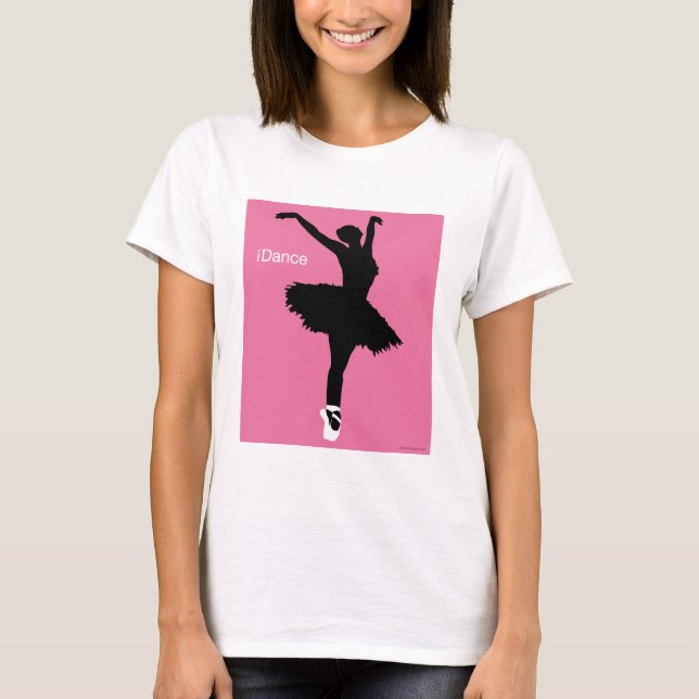 Camiseta iDance (rosa) (Anverso)