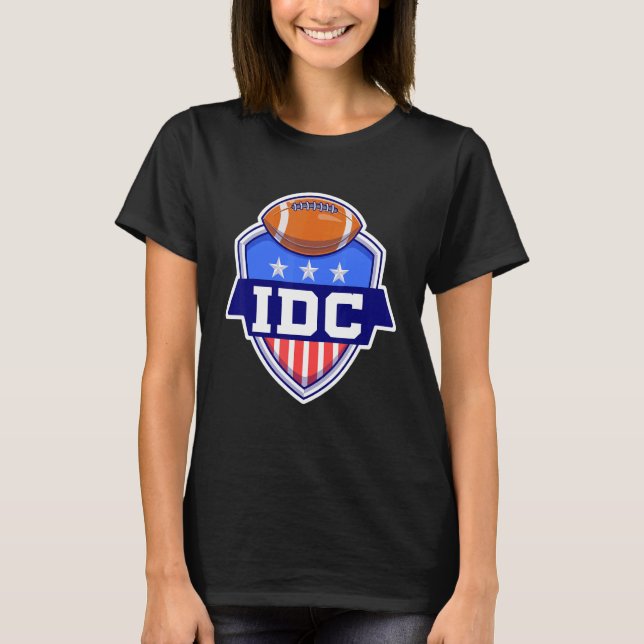 Camiseta IDC Fútbol americano no me importa el fútbol (Anverso)