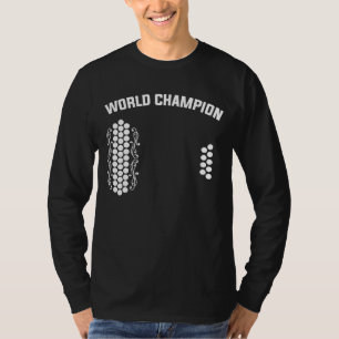 Camiseta Idea 1 de la música del campeón mundial de los aco