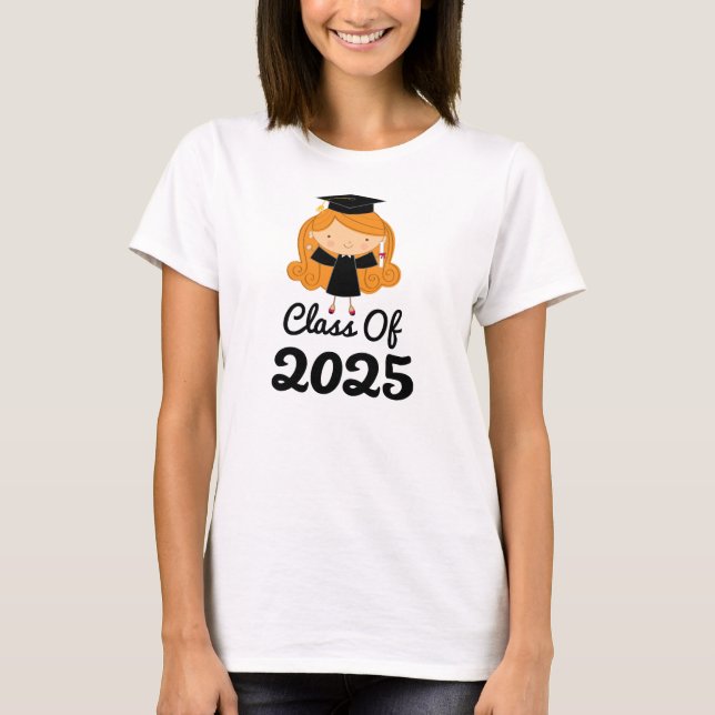 Camiseta Idea 2025 del regalo de la graduación para los (Anverso)