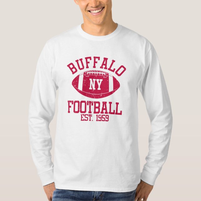 Camiseta Idea actual de regalo de hincha de fútbol búfalo (Anverso)