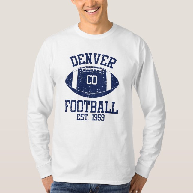 Camiseta Idea actual de regalo de hincha de fútbol Denver (Anverso)