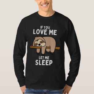 Camiseta Idea animal dulce duerme en la ranura 33