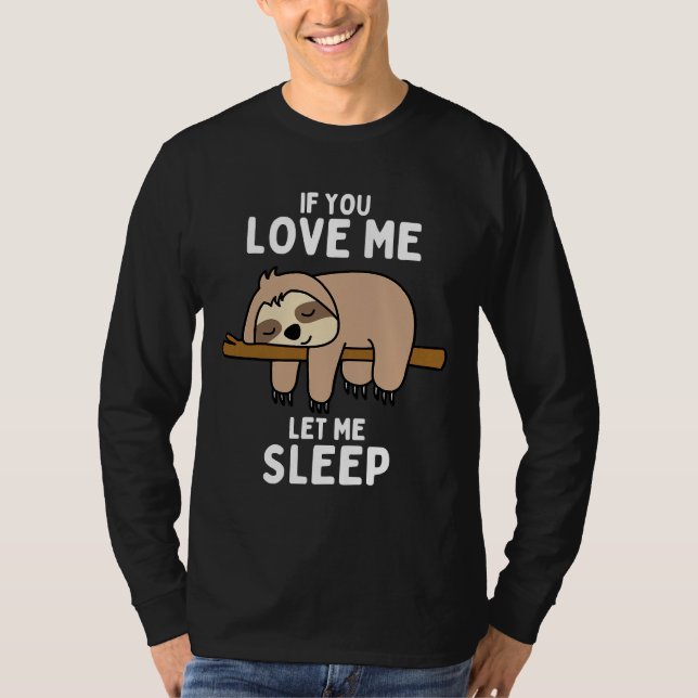 Camiseta Idea animal dulce duerme en la ranura 33 (Anverso)