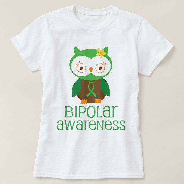 Camiseta Idea bipolar del regalo de la conciencia (Diseño del anverso)