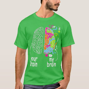 Camiseta Idea cerebral de neurodiversidad para el autismo d