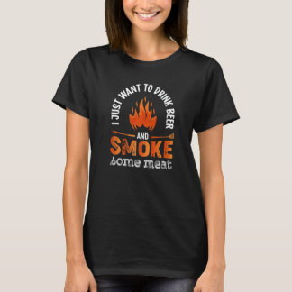 Camiseta Idea de asado de carne de humo