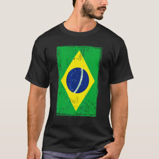 Camiseta Idea de bandera brasileña para hombres y herencia 