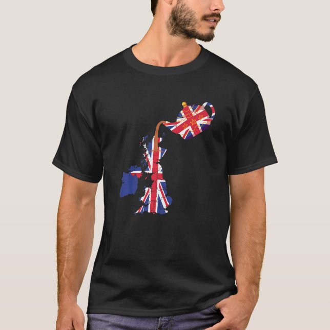 Camiseta Idea De Bandera De La Unión Para Niños Y Expatriad (Anverso)
