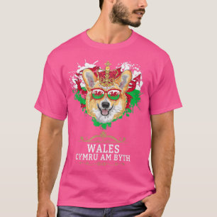 Camiseta Idea De Bandera Galesa Para Niños Y Galeses Con Ga