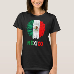 Camiseta Idea de Bandera Mexicana De Mexico Para Mujeres & 