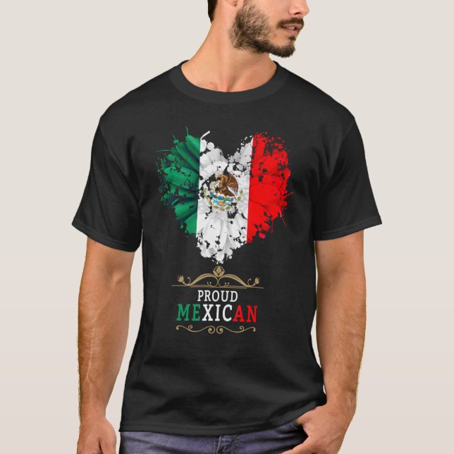 Camiseta Idea de Bandera Mexicana De Mexico Para Mujeres &  (Anverso)