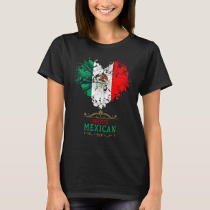 Camiseta Idea de Bandera Mexicana De Mexico Para Mujeres &