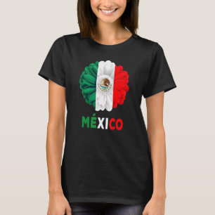 Camiseta Idea de Bandera Mexicana De Mexico Para Mujeres &