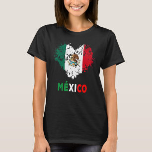 Camiseta Idea de Bandera Mexicana De México Para Mujeres Y 