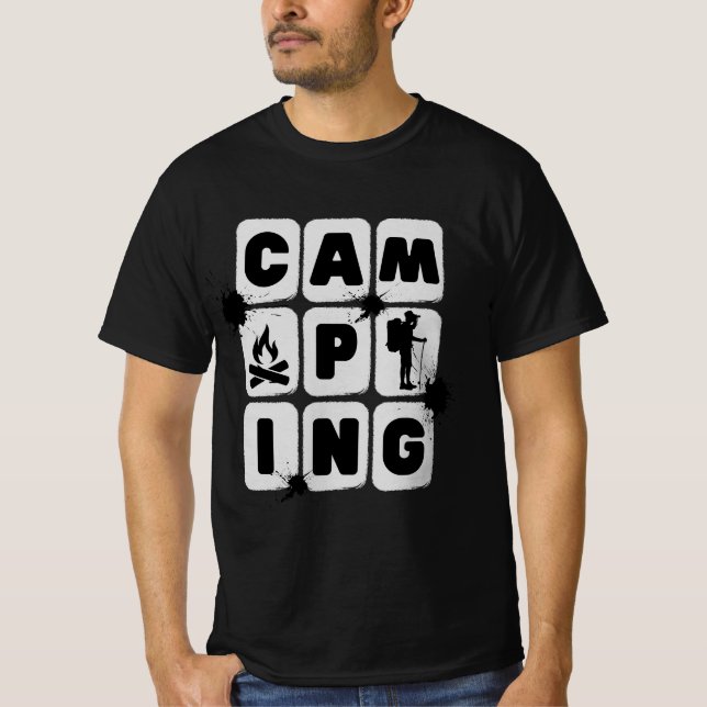 Camiseta Idea de camping , camping divertido, equipo de cam (Anverso)