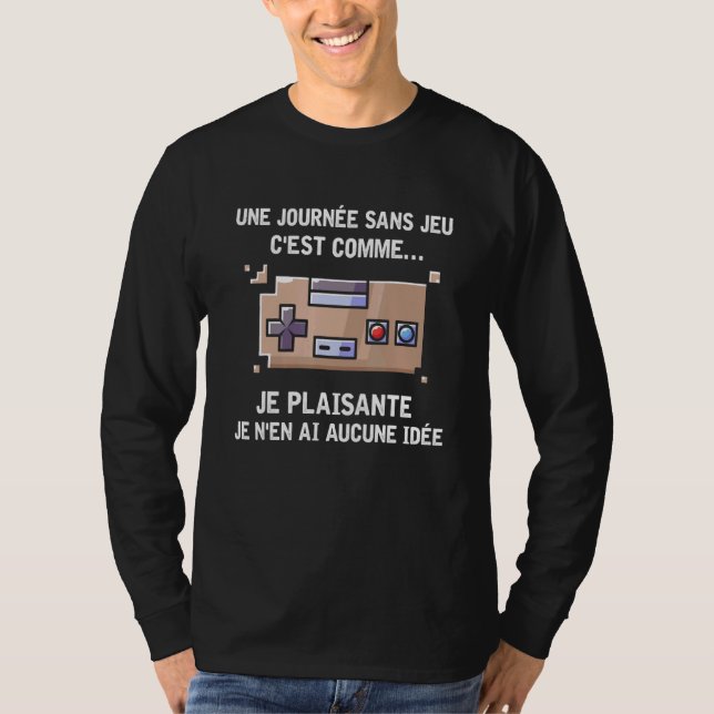Camiseta Idea De Consola De Videojuegos Para Juegos Geek Ga (Anverso)