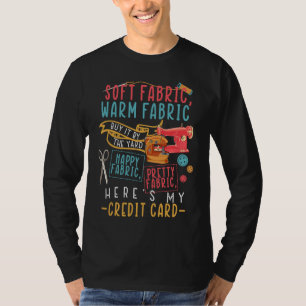 Camiseta Idea de costura de acolchado de tela suave y cálid