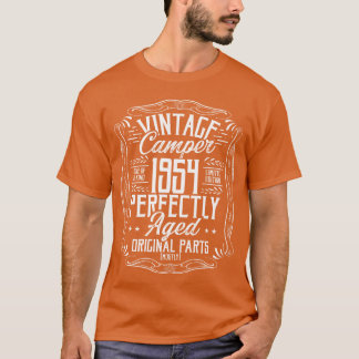 Camiseta Idea de cumpleaños 1954 Campista Scout Camping 195